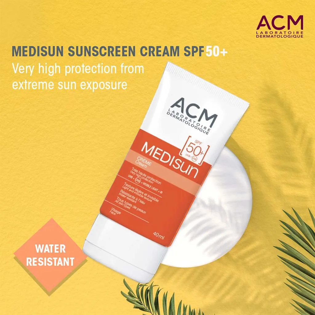 ACM Medisun SPF50  Invisible Face Sunscreen Cream For Sun Protection 40ml