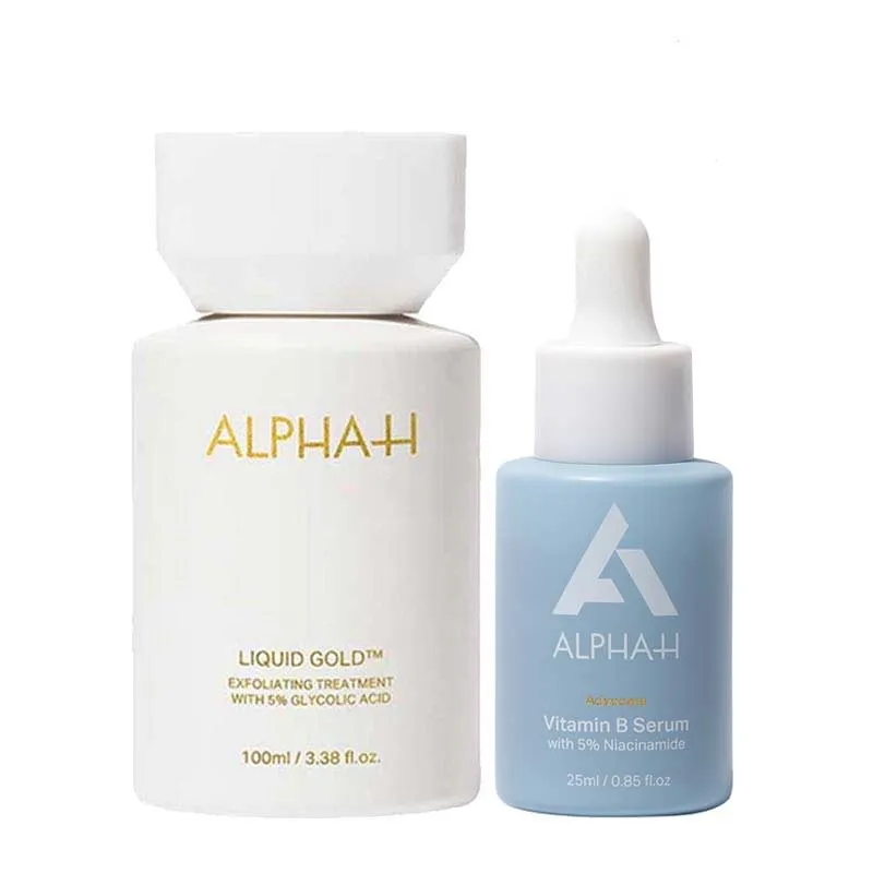 Alpha-H Liquid Gold Exfoliating Treatment with 5% Glycolic Acid & Vitamin B Serum