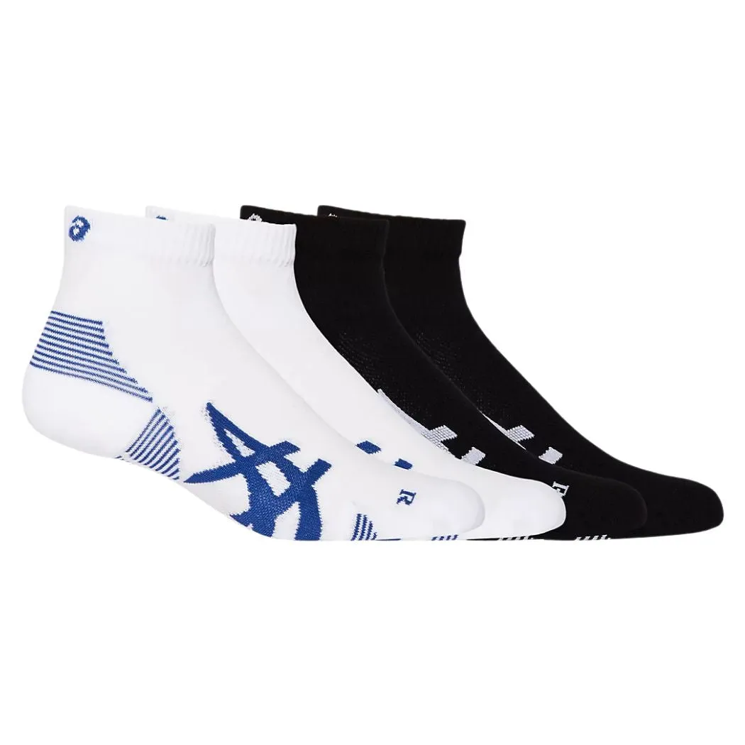 asics 2PPK Cushion Run Men's Quarter Socks