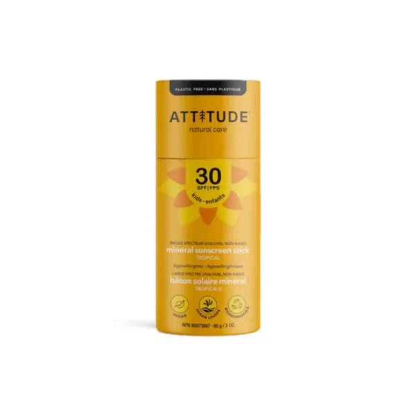 Attitude - Baby & Kids Sunscreen Stick Tropical SPF 30