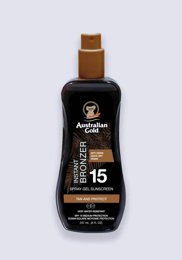 Australian Gold Spray Gel With Instant Bronzer SPF 15 237ml