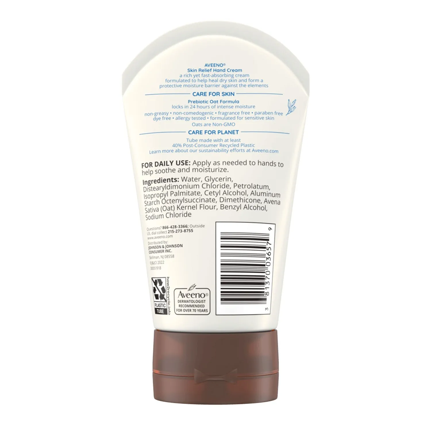 Aveeno Skin Relief Hand Cream Intense Moisture 3.5oz/ 100g