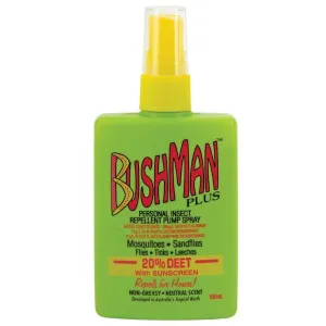 BUSHMAN - Repellent Spray Plus with Sunscreen (3.3 oz 100 ml)