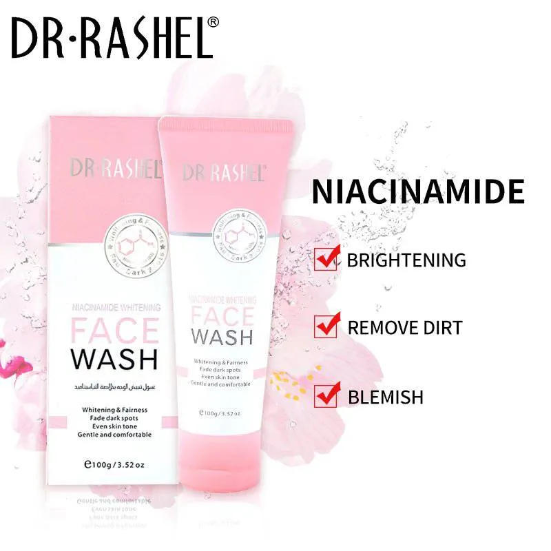 DR RASHEL Niacinamide Whitening Fade Dark Spots Face Wash 100g DRL- 1637