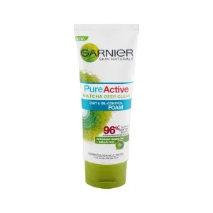 GARNIER PURE ACTIVE MATCHA DEEP CLEAN FACE WASH 100ML