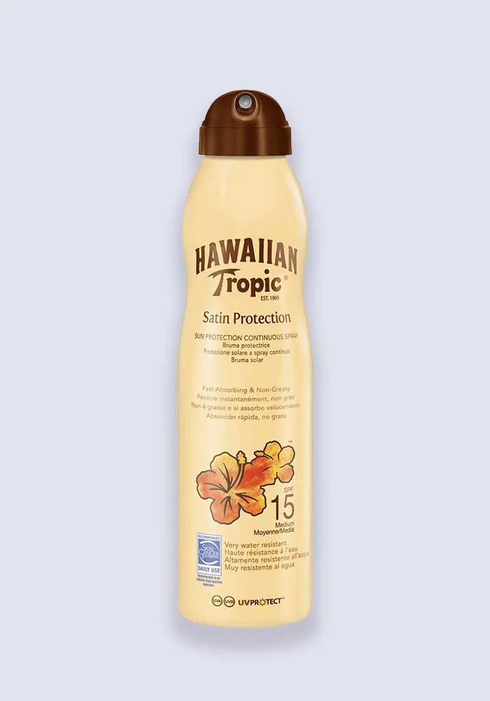 Hawaiian Tropic Satin Protection Continuous Spray Lotion SPF 15 220ml