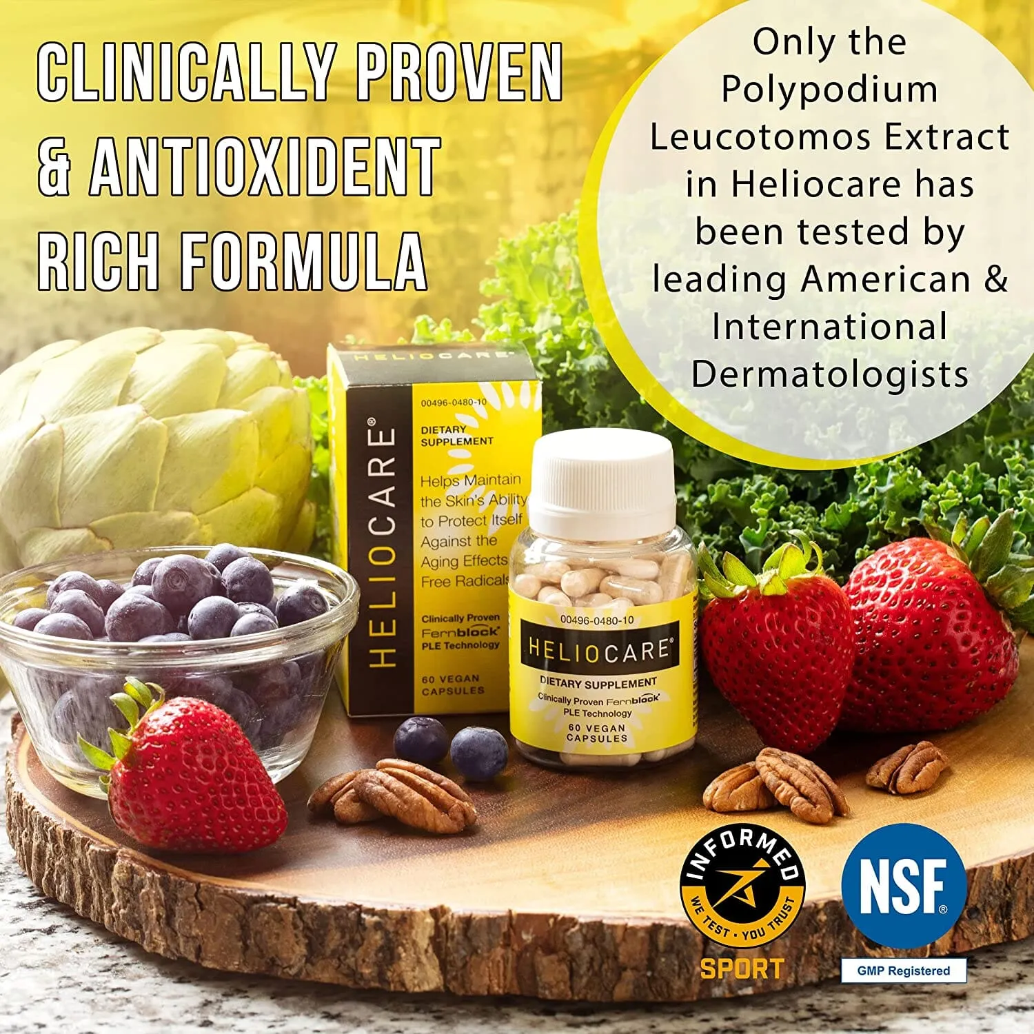 Heliocare Antioxidant Dietary Supplements - 2 Bottles