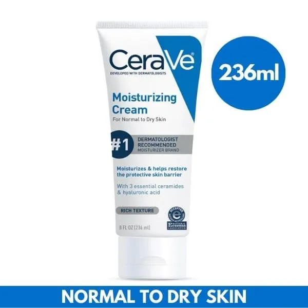 Hydrate & Soothe Dry Skin with CeraVe Moisturizing Cream (236ml)