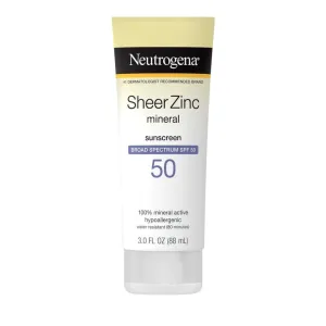 Neutrogena Sheer Zinc Mineral Sunscreen Broad Spectrum Spf 50 88Ml