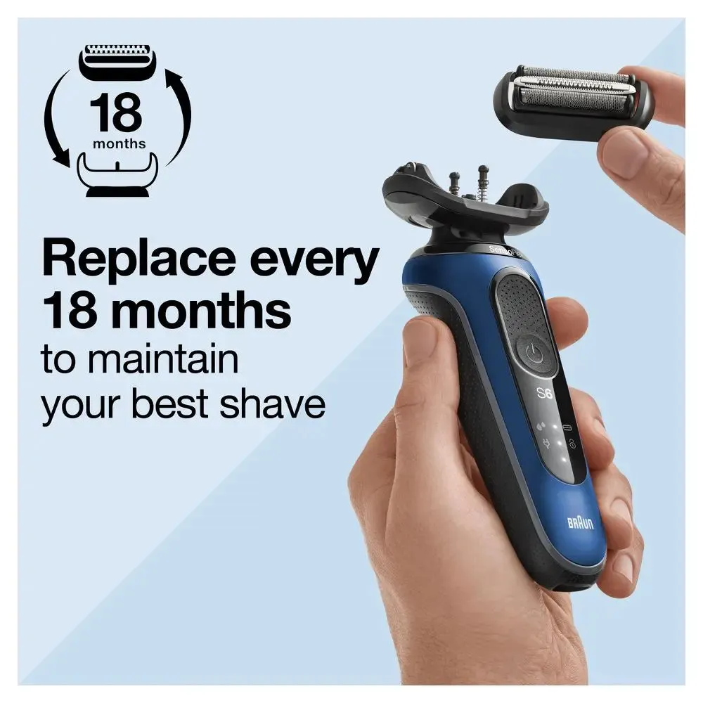 New - Braun Series 6 Electric Shaver Replacement Head - 64B Black