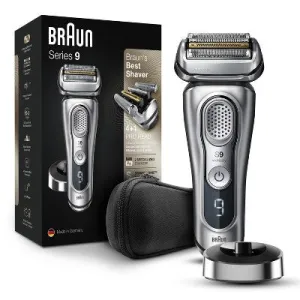 New - Braun Series 9-9330s Men's Rechargeable Wet & Dry Electric Foil Shaver with Stand