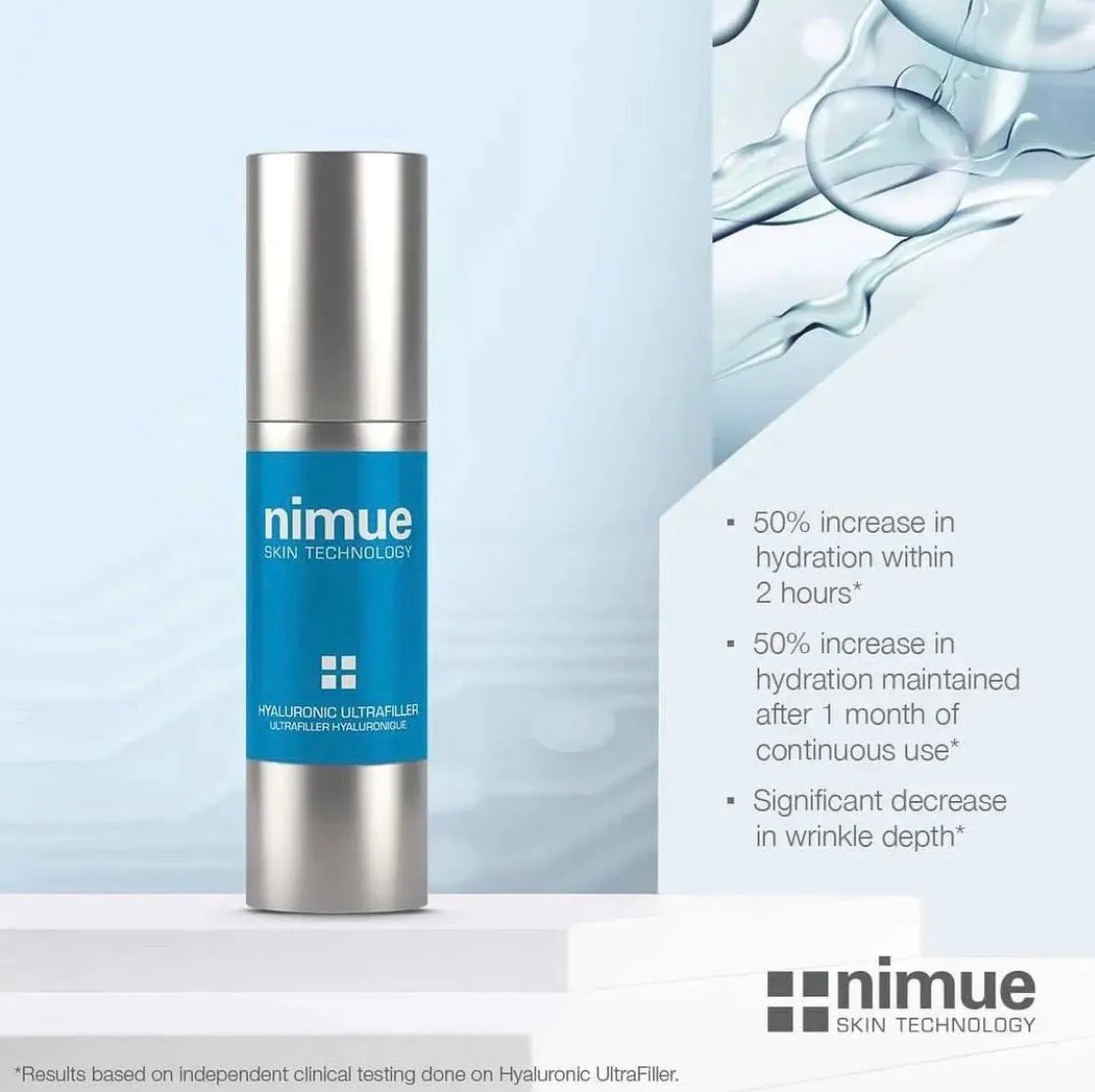 Nimue skin technology Hyalorunic ultrafiller serum