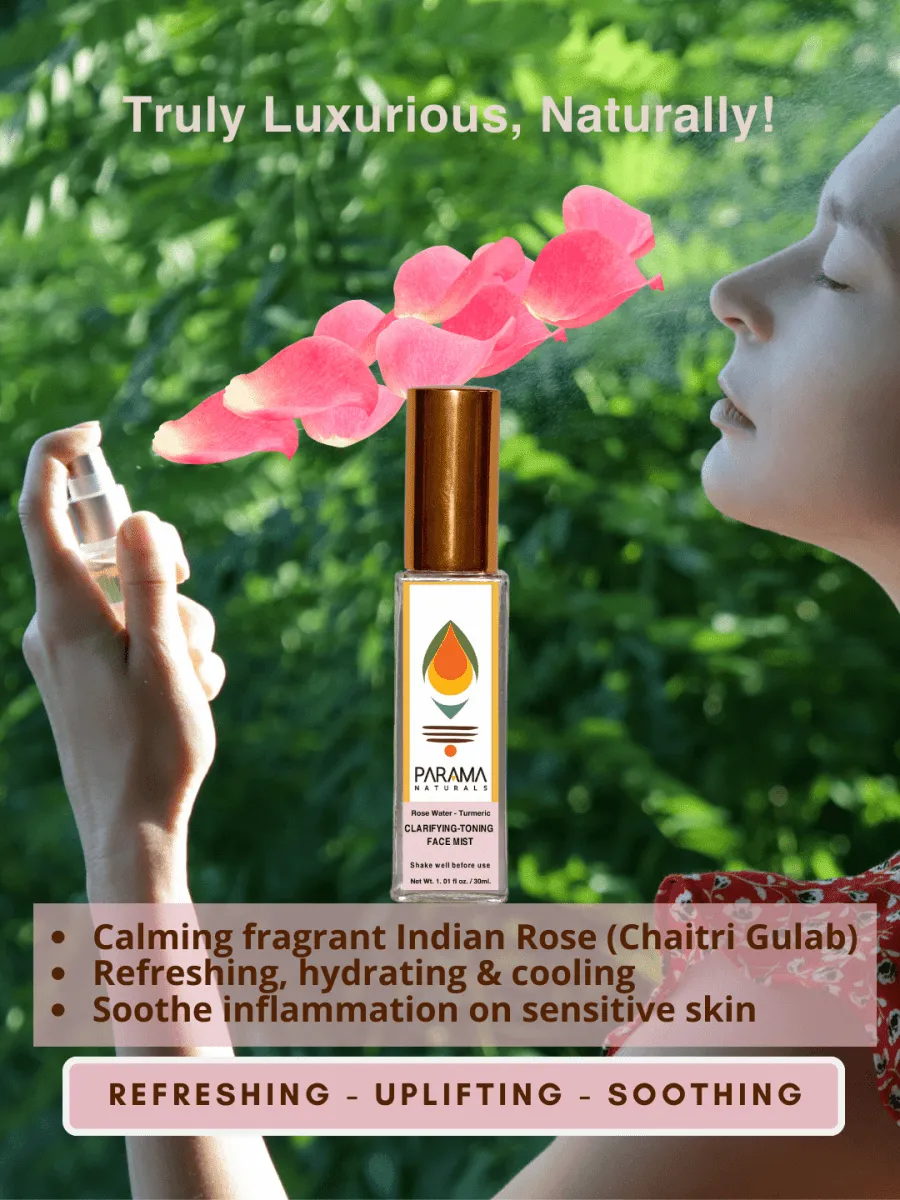 Parama Naturals TURMERIC- ROSE WATER FACE MIST Clarifying & Toning