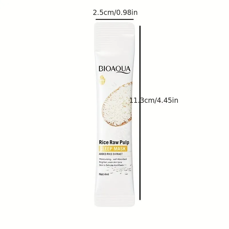 Rice Raw Pulp Face Mask Tighten Pores Hydrate Skin