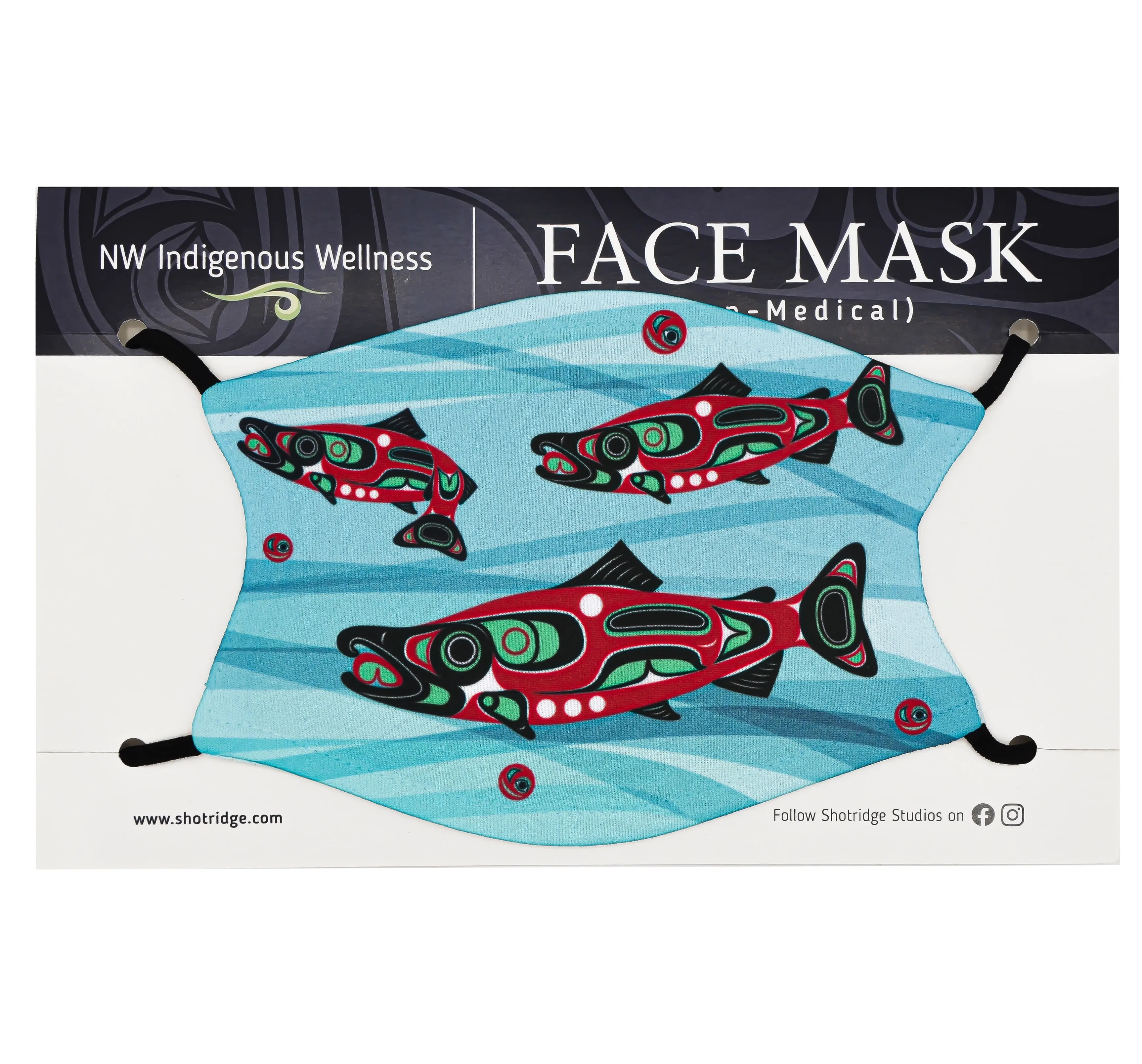 Salmon Run Face Mask