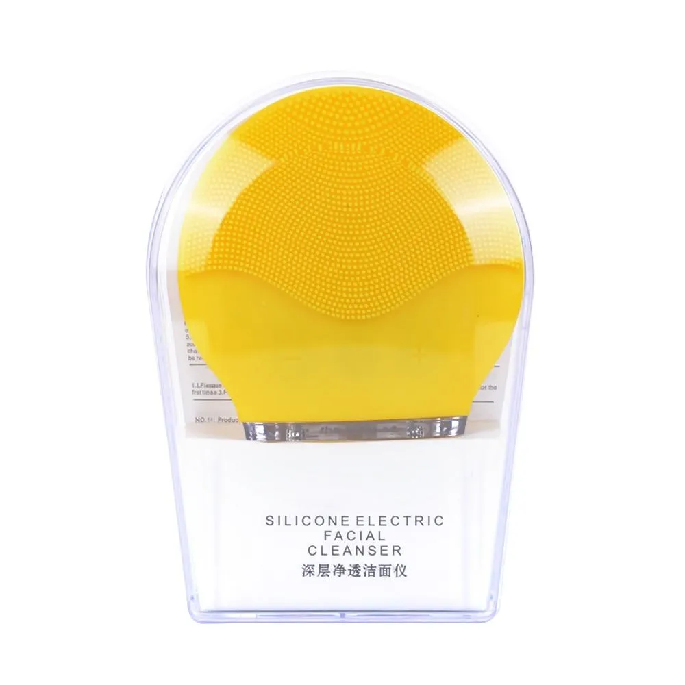 Silicone Ultrasonic Electric Facial Cleansing Massager Brush