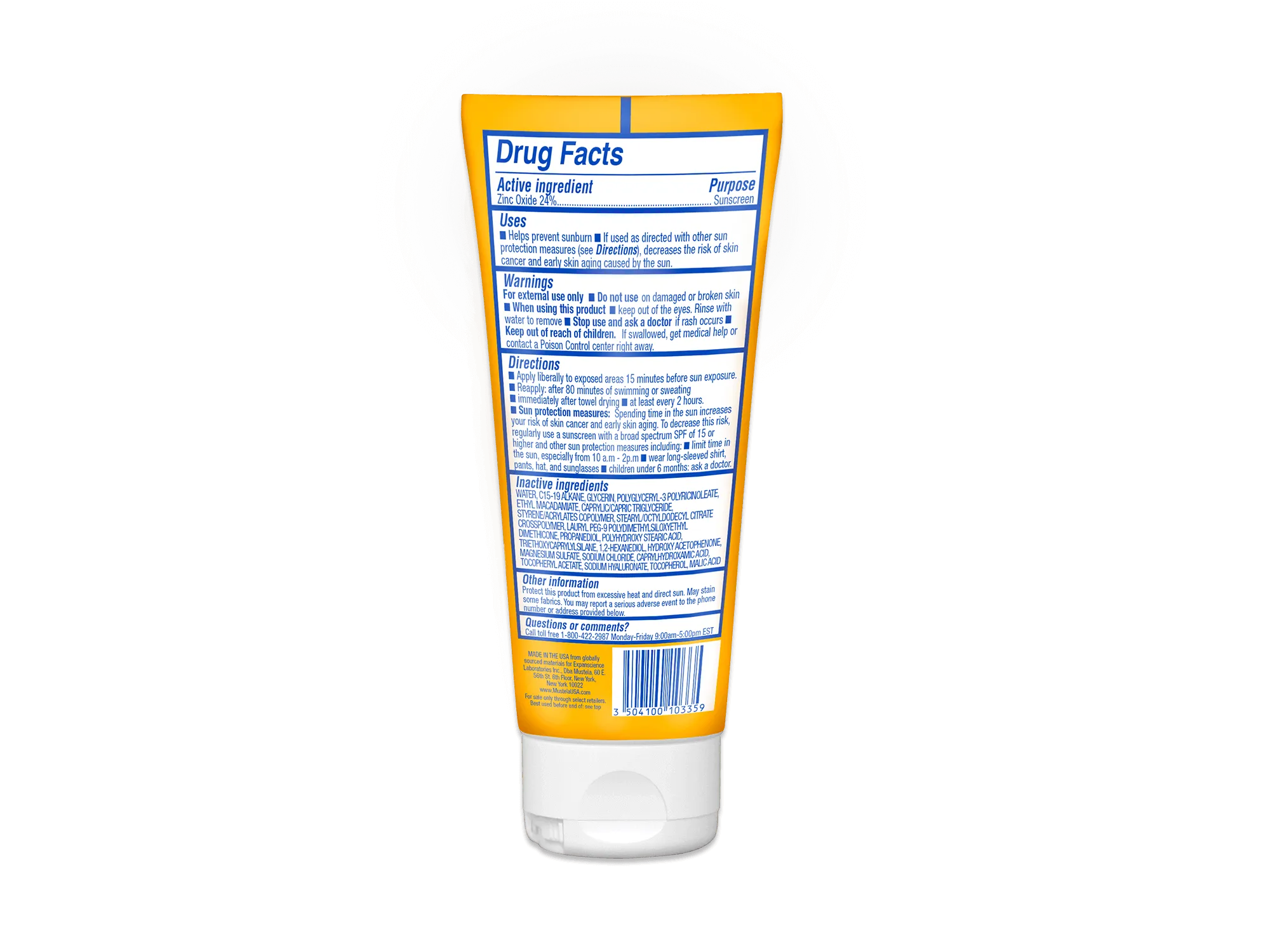 SPF 50 Mineral Sunscreen Lotion Tube