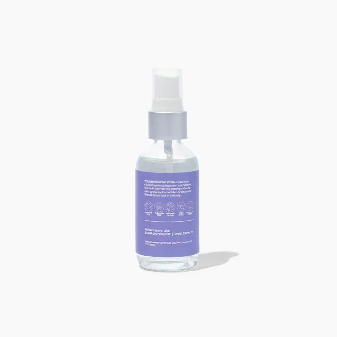 Suzi's Lavender Organic Lavender Hydrosol & Toner 4 oz Liquid