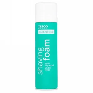 TESCO ESSENTIALS SHAVING FOAM LIGHTLY 250ML