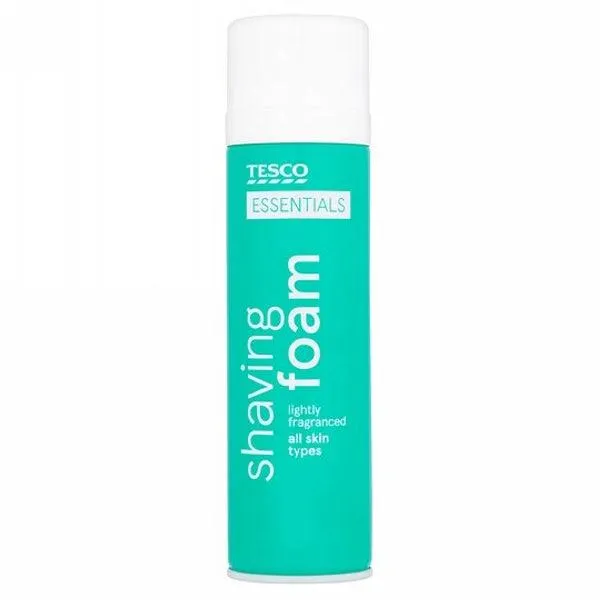 TESCO ESSENTIALS SHAVING FOAM LIGHTLY 250ML