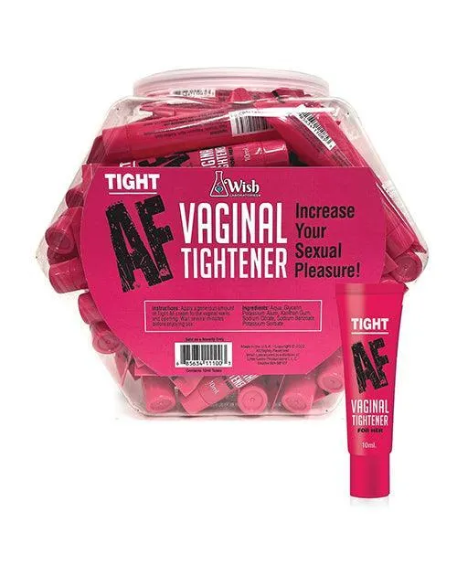 Tight Af Vaginal Tightener Cream 65 Pack Fishbowl - 10ml