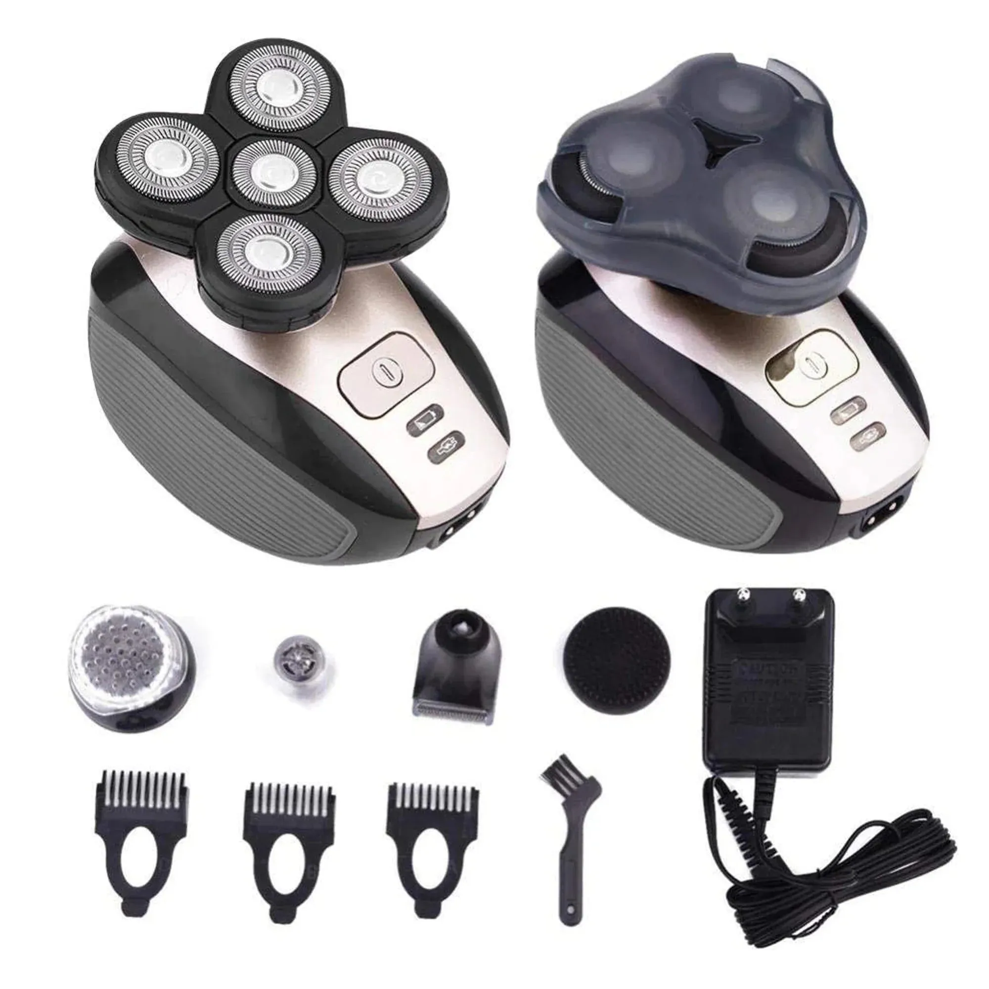 Titanium Series Total Shaver Set with Shave Gel, Cleansing Wipes and Travel Bag